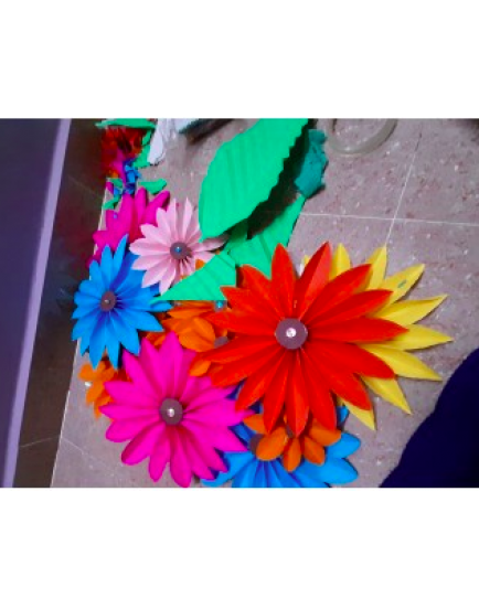 Paper Flower set of 5 Pieces 