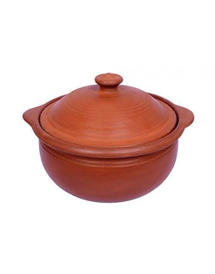 MITTI MAGIC's - KADAI(1.5 LTR): Earthen Handmade & Unglazed Kadai for Cooking Curry/Dal/Sambar/Veggies & Other General Cooking