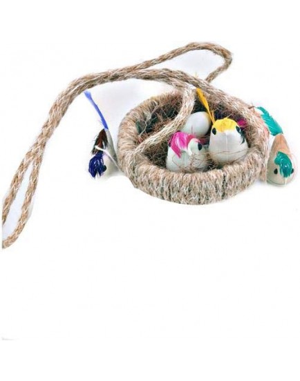 AK Store Jute Craft Rope Made Hanging Nest Birds for Home, Terrace, Balcony, Patio, Garden décor, School Project