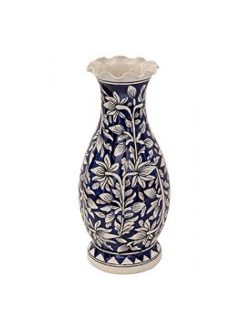 Craftghar Decorative Flower Vase for Living Room | Made of Ceramic 12 inch Long Vase | Handmade Flower Vase Ceramic | Ideal Diwali Gifts for Family and Friends