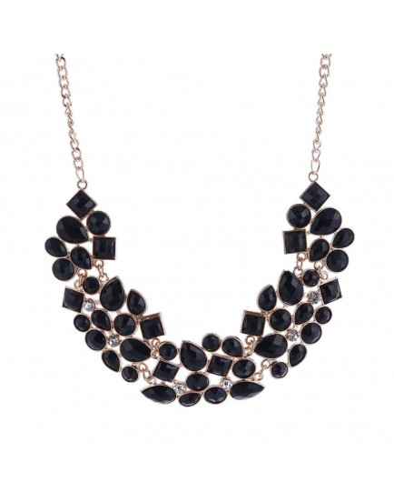 Shining Diva Fashion Latest Design Stylish Crystal Modern Choker Necklace for Women and Girls