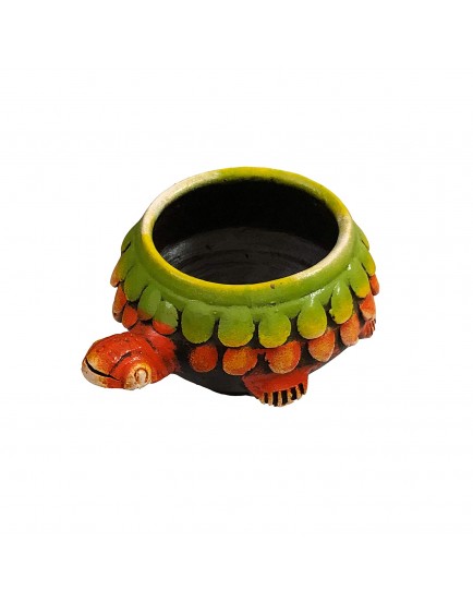 SHOPMEFAST Terracotta Decorative Bowl (Multi_7 Inch X 3.5 Inch X 7 Inch)