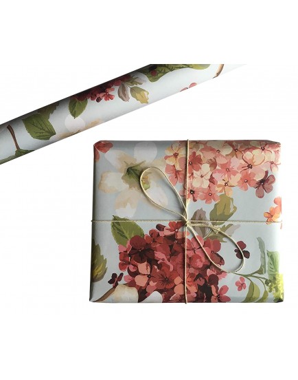 Aakar Pack of 5 | Size 29 x 19 Inches | Wrapping Paper Sheets for Craft, Gift Packing, Birthday, Girl, boy, Wedding, Celebration, Diwali, Christmas (Hydrengeas)