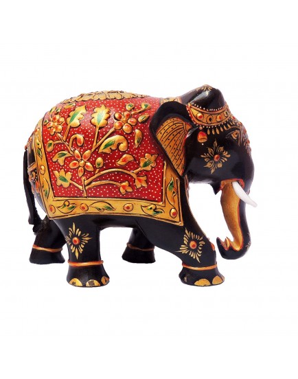 Krishna Handicraft Wooden Hand Painted Elephant