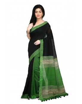 WoodenTant Women's Cotton Half Saree With Blouse Piece