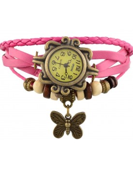 Meenakshi Handicraft Emporium Round Dial Analog Butterfly Watch For Women & Girls