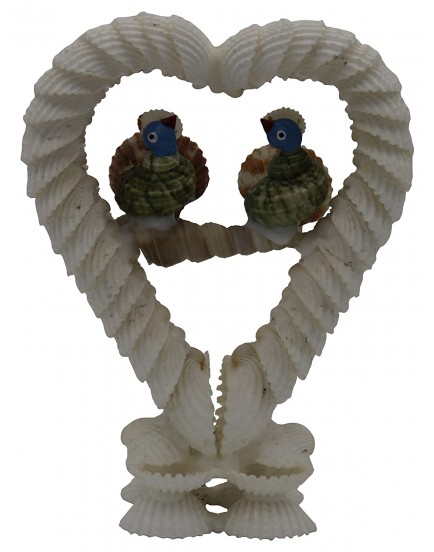 Radhagobinda Handicraft Seashell Love Birds