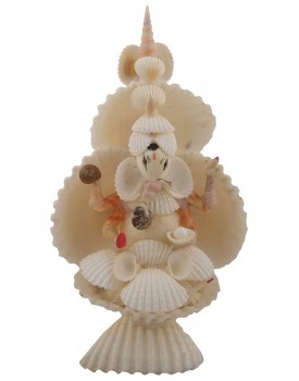 RADHAGOBINDA HANDICRAFT Sea Shell Handcrafted Lord Ganesh