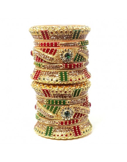 Suprimo Fashion Bangles Bridal Punjabi Wedding Plastic Chuda Set for Women