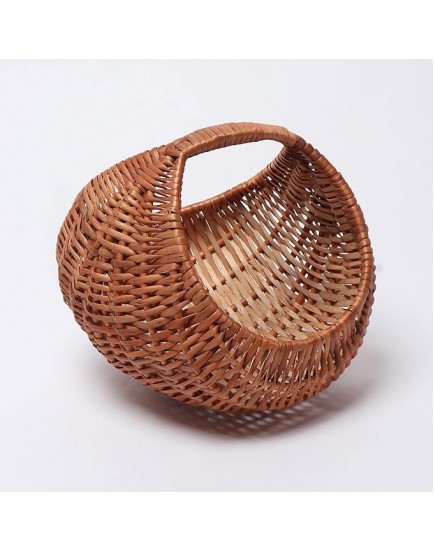 Habere India-All the Cultures Fabricating India Fruit Gift Baskets | Hamper Baskets | Bamboo Basket | Cane Basket | Basket for Gift Hamper | Wicker Basket | Rattan Basket (Sizes - 20 * 20 * 18 CM (S)