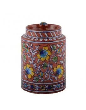 Multicolor Blue Pottery Jar