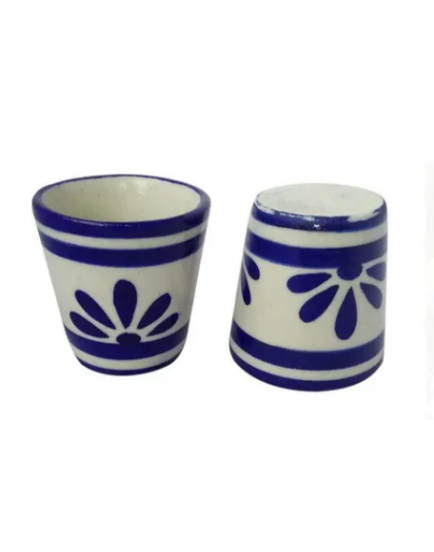 Handmade jaipur Blue Pottery Glass, Capacity: 20ml