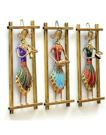 TUKKU COLLECTIONS - Rajasthani Home Decor Rajasthani Multicolour WALL FRAME for Home Decor Rajasthani design wall decor frame Handcrafted with attention - 11x5 Inch