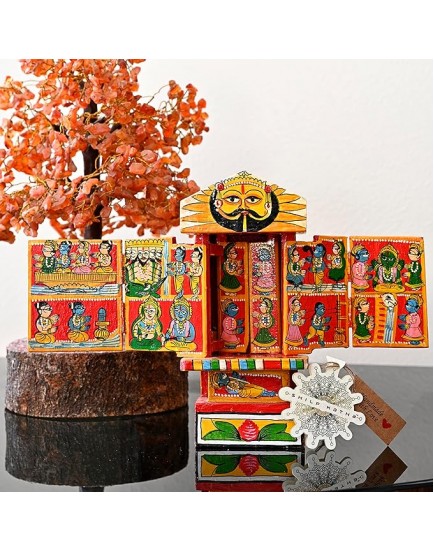 Kavad Katha Mythology Story Wood Door Handicraft Showpiece