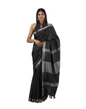 SilkenCraft Cotton Linen Sarees for Women