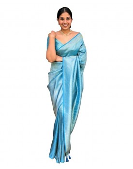 Avantika Fashion Women's Kanjivaram Soft Silk Saree With Blouse Piece