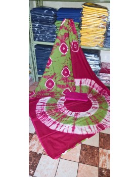 Pure Jaipuri cotton mulmul saree with blouse 