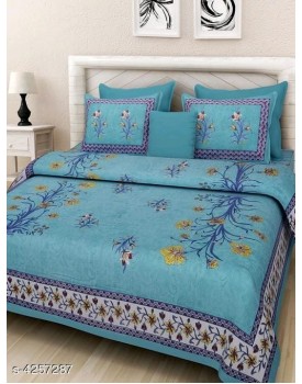 Cotton double bedsheets