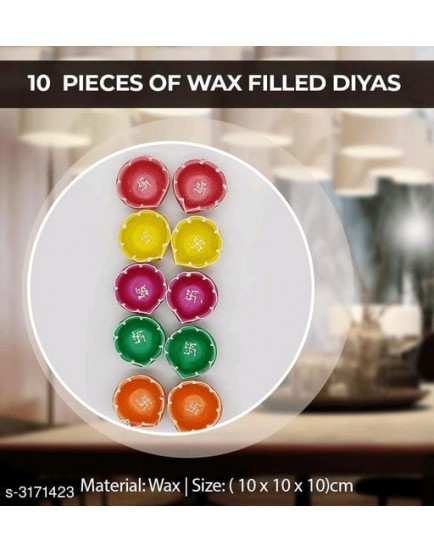 Trendy festive wax diyas