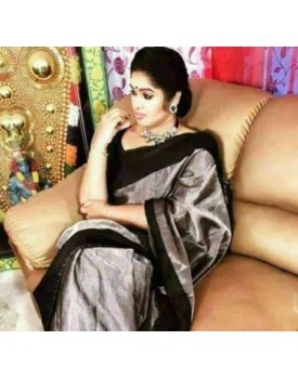 Uppada tissue cotton saree silk border
