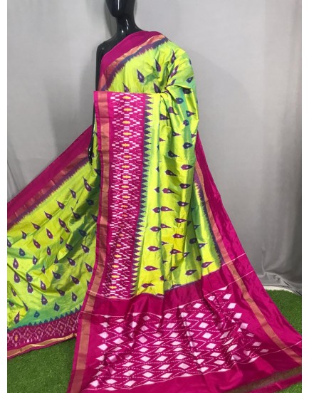 Pure ikkat silk saree