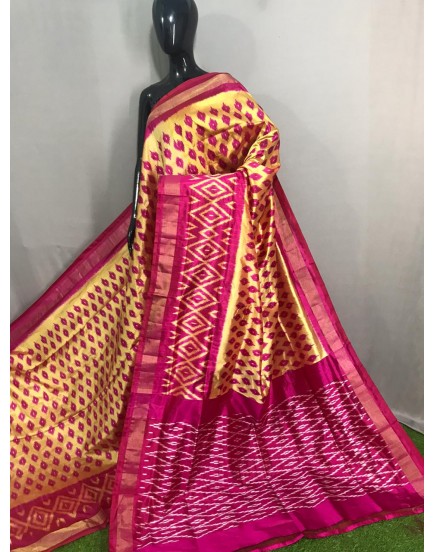 Pure ikkat silk saree