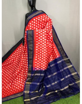 Pure ikkat silk saree