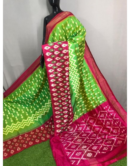 Pure ikkat silk saree