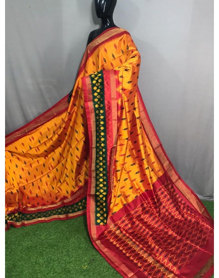 Pure ikkat silk saree