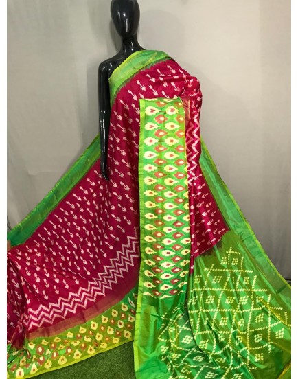 Pure ikkat silk saree