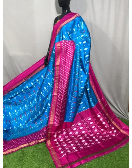 Pure ikkat silk saree