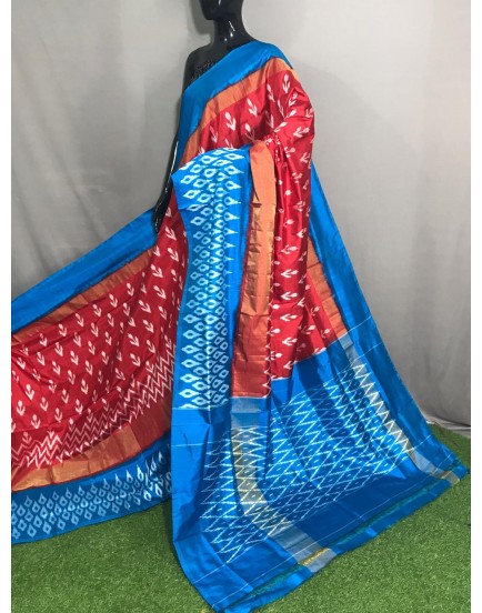 Pure ikkat silk saree