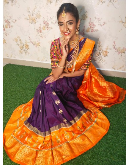 Ikkat kanchipuram silk sarees