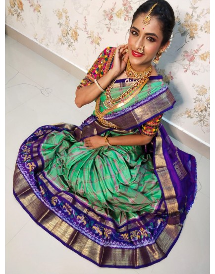 Ikkat kanchipuram silk sarees