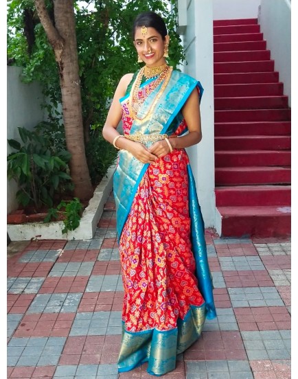 Ikkat kanchipuram silk sarees