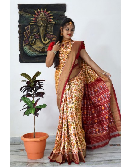 IKKAT SILK  DESIGNER SAREES