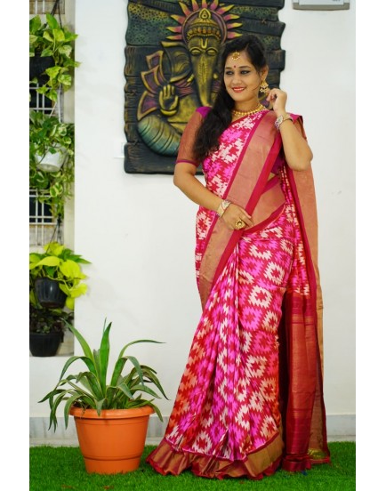 IKKAT SILK  DESIGNER SAREES