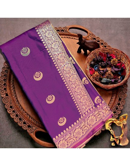 Banarasi silk rich zari weaving two-tone saree with full saree  zari  work
