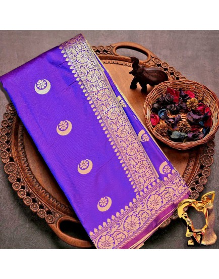 Banarasi silk rich zari weaving two-tone saree with full saree  zari  work