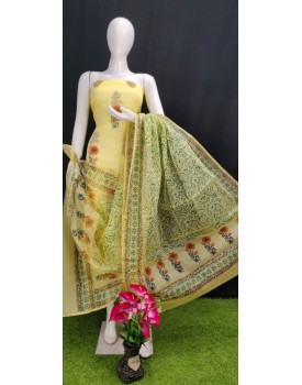KOTA DORIA SOFT COTTON "BLOCK PRINT" 2 PIECE DRESS MATERIAL